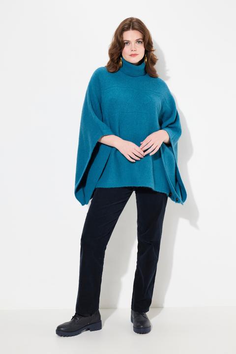 Produktbild Ulla Popken Poncho, Rollkragen, oversized, Halbarm (42, 44, 46, 48)