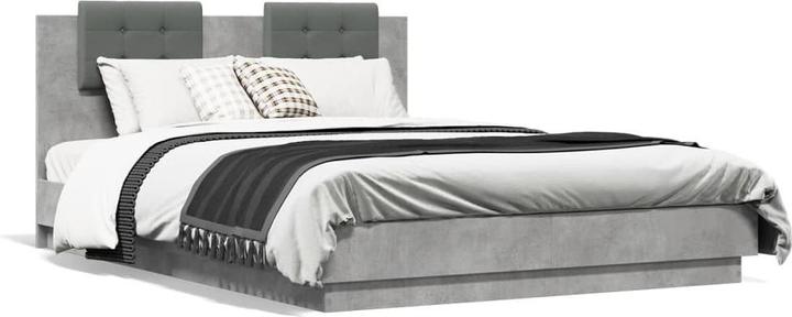 Actual product image vidaXL Bed frame with headboard and LED lights (120 x 200 cm)