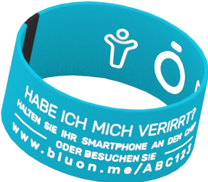 Actual product image Bluon NFC bracelet