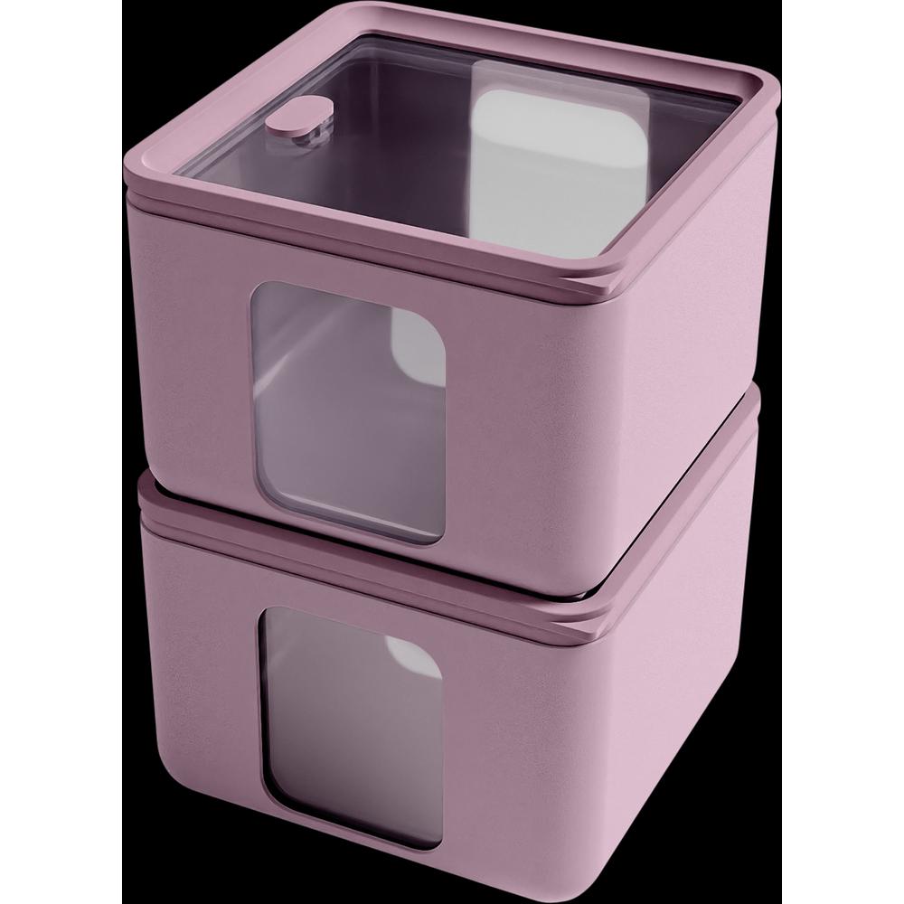 Blim Plus Vorratsdose Quadro S 13.3x13.3x10 cm, Vorratsbehälter, Violett