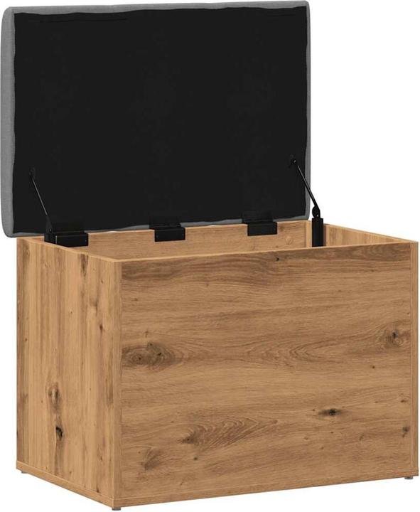 Immagine prodotto VidaXL Panca con portaoggetti Rovere Artigianale 62x42x45 cm Materiale in legno Panca per scarpe (42 cm)
