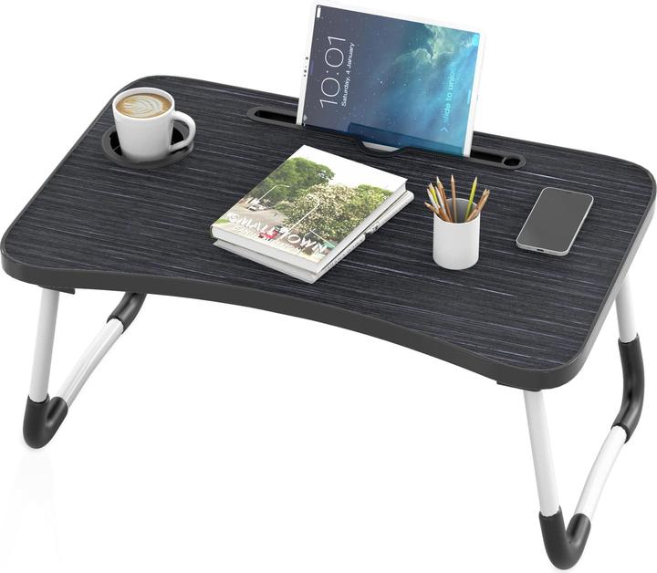 Image du produit Intirilife table pliante pour ordinateur portable en noir