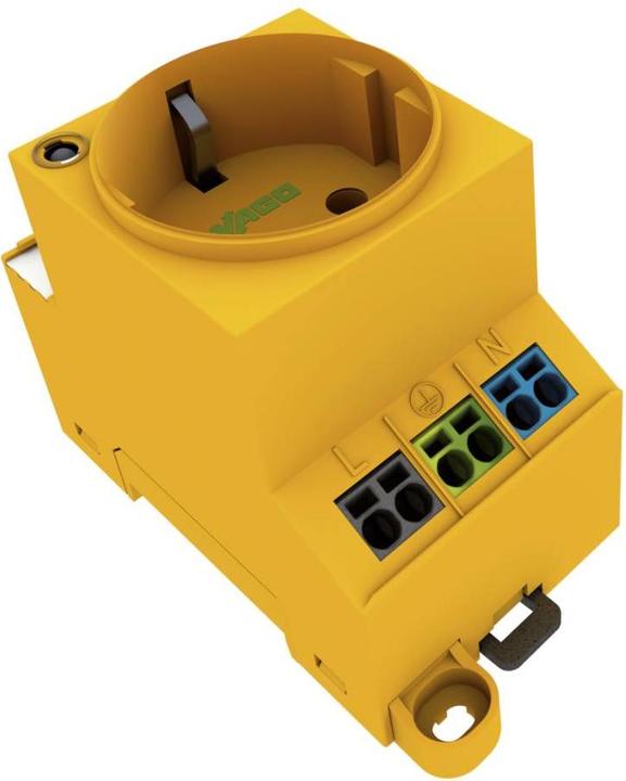 Image du produit Wago Prise de courant pour armoire électrique 709-582 jaune de sécurité