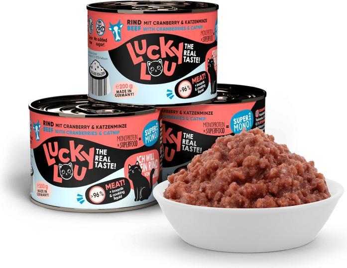 Actual product image Lucky Lou Cat wet food (Adult, 1 pcs., 252 g)