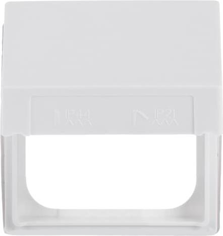 Actual product image Busch-Jaeger Jaeger 2518-WD-84 Intermediate ring with hinged cover, studio white (2CKA001719A0220)