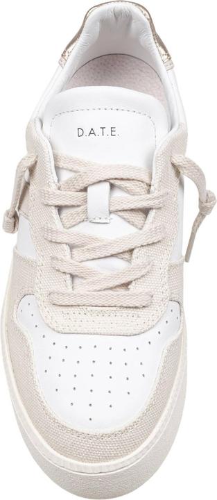Image du produit D.a.t.e. D.a.t.e sneakers court platform in leather and fabric color white and beige (36)