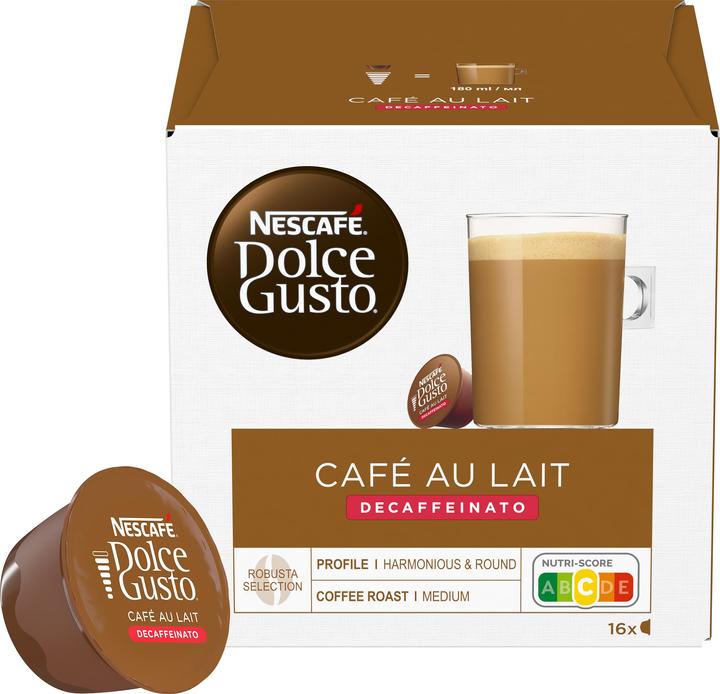 Produktbild Nescafé Dolce Gusto Café au lait Decaffeinato (16 x Port.)