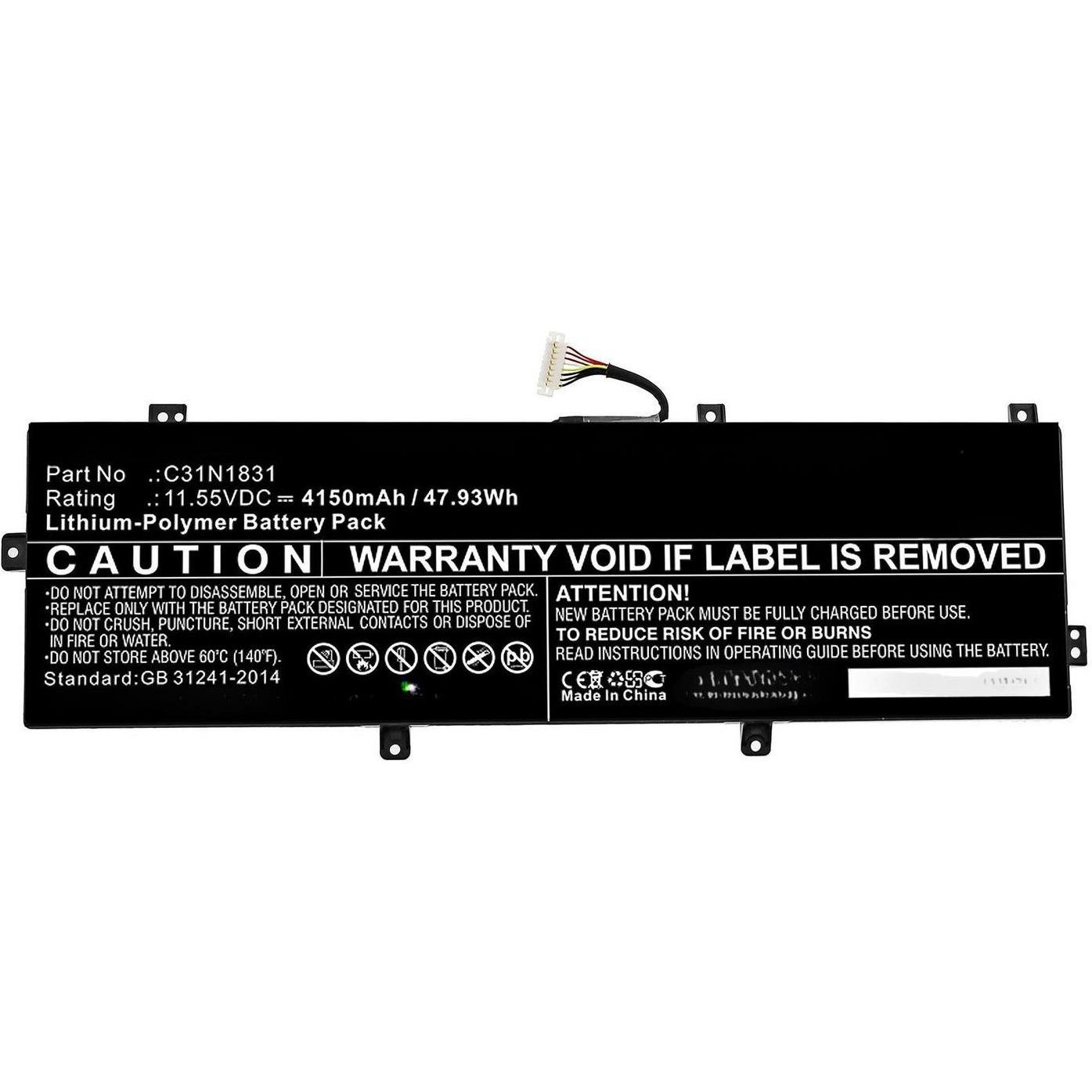 Thumbnail - CoreParts Laptop Battery for Asus, Notebook Akku
