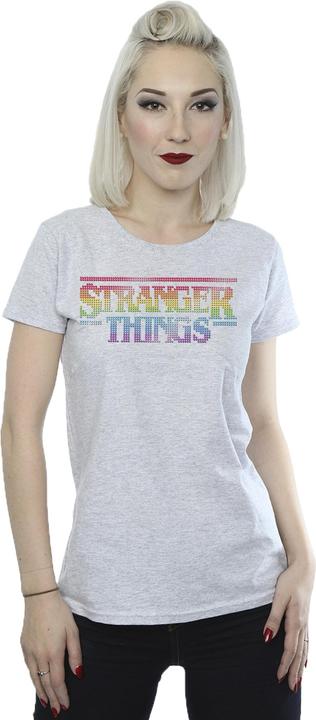 Produktbild Netflix Stranger Things Rainbow Dot Logo TShirt (L)