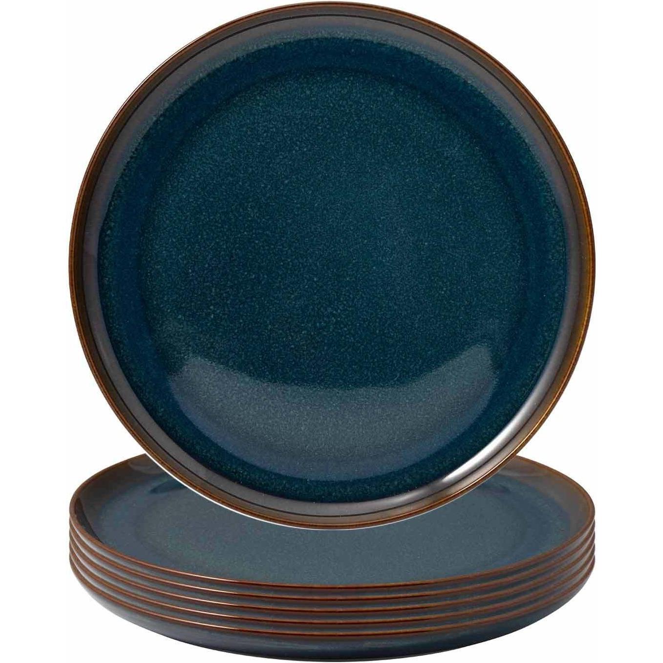 Villeroy & Boch Multipack Crafted Denim Frühstücksteller - 6 Stück, Teller, Blau