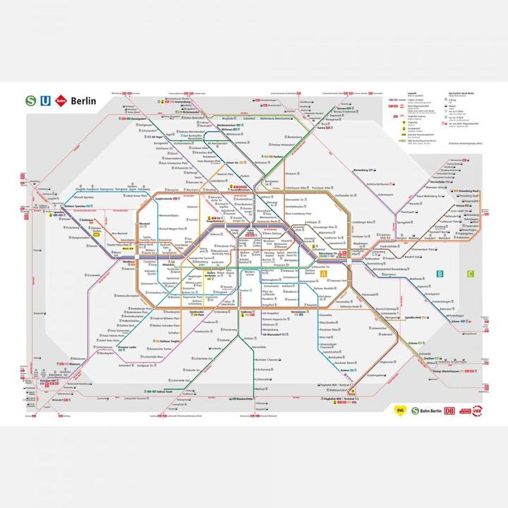 Produktbild BVG Berlin - Netzplan Berlin (432 x 300 cm)