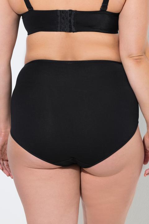 Produktbild Ulla Popken Maxislips, 3er-Pack, Herzen/einfarbig (58, 3er Pack)