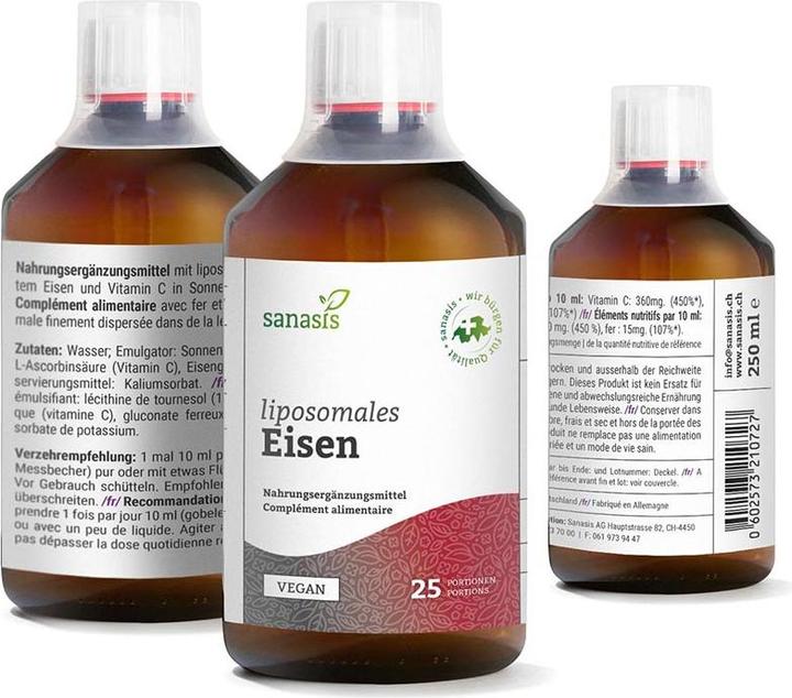 Produktbild Sanasis Eisen liposomal Fl 250 ml (1 Stück)