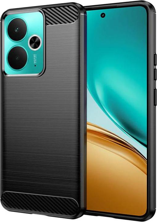 Produktbild Techsuit - Carbon Silicone - Realme 14T - Black (Realme 14, Realme Q3 5G)