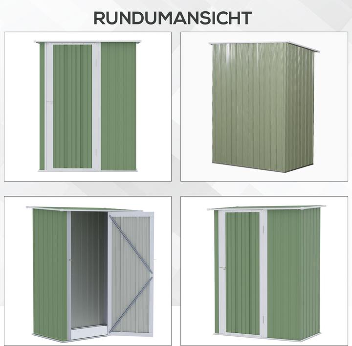 Actual product image Outsunny Equipment shed with mono-pitch roof