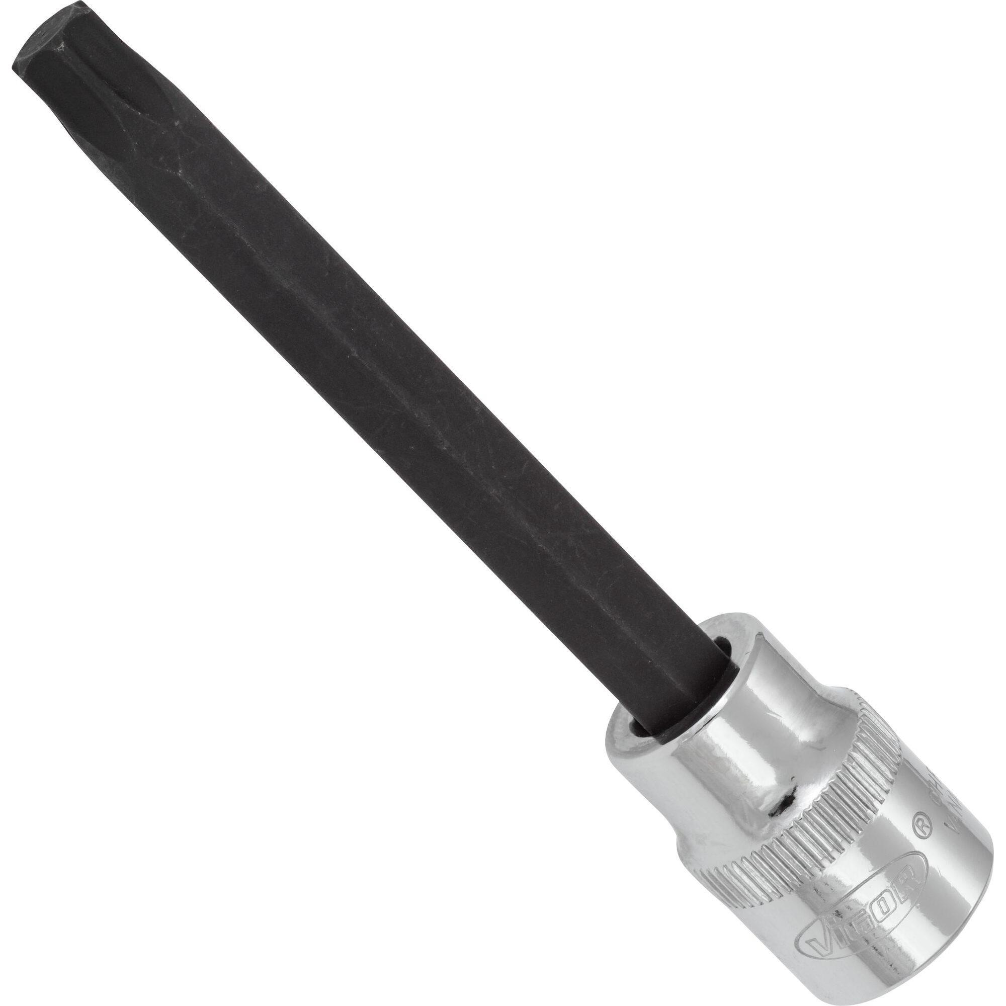 Vigor, Steckschlüssel + Stecknuss, 3/8" TORX-SCHRAUBENDR.EINSATZ T45, 93MM