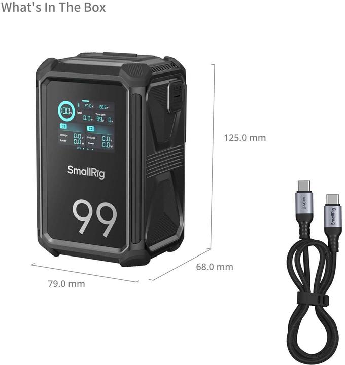 Actual product image SmallRig X-Touch Smart Triple-Proof V-Mount X99 (Camera battery)
