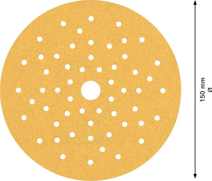 Image du produit Bosch Professional Zubehör Papier abrasif Expert C470 multi-trous pour ponceuse excentrique, 150 mm, G 100, 50 pcs. (100)