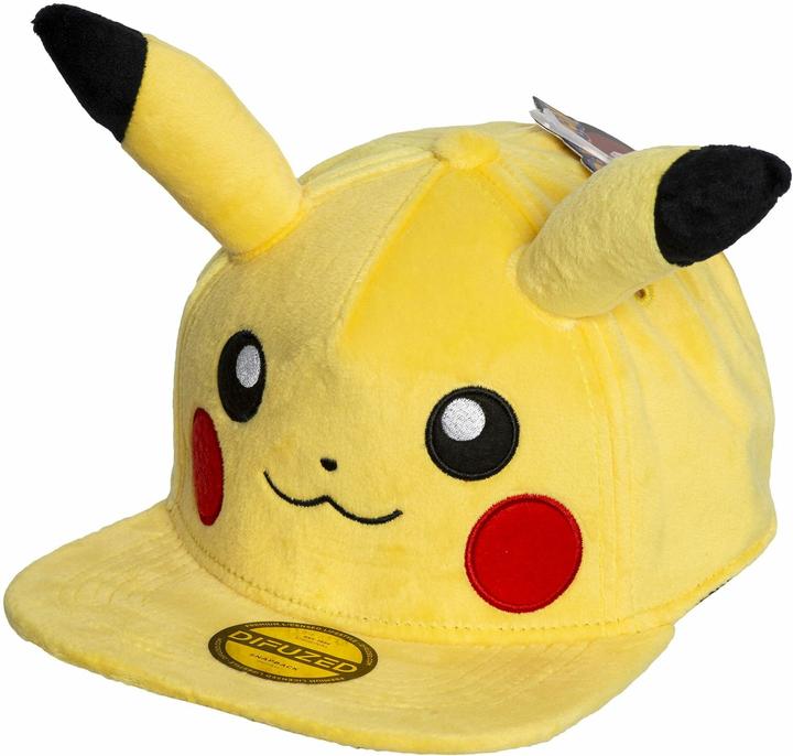 Difuzed Pokemon Pikachu Plush Snapback (One Size)