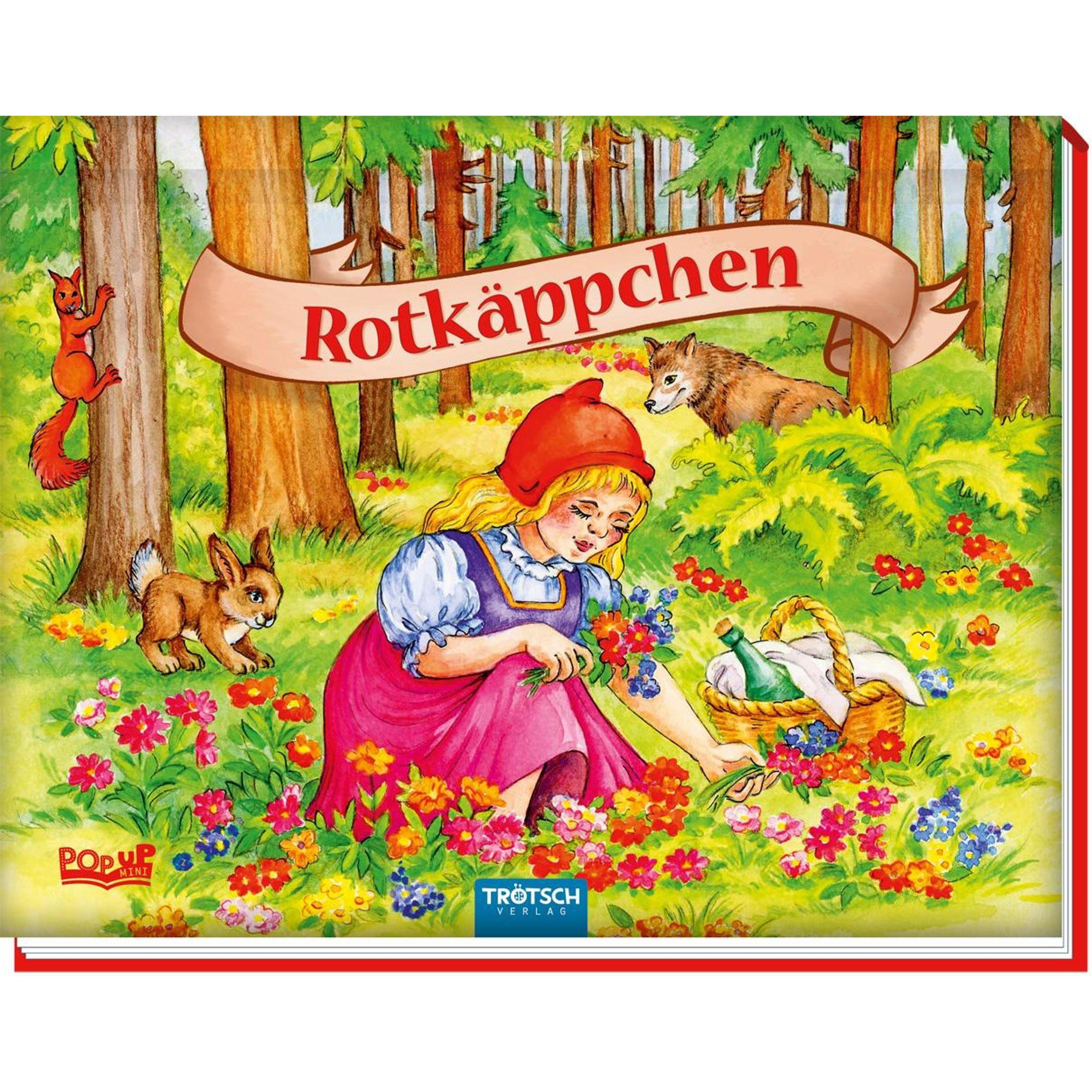 Mini Pop up Buch Rotkäppchen, Libro per bambini di Trötsch Verlag GmbH & Co KG