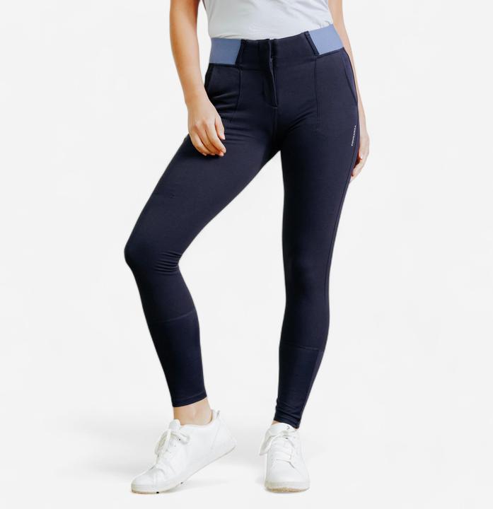 Produktbild Fouganza Reithose 500 Be You Damen marineblau/hellblau (XS)