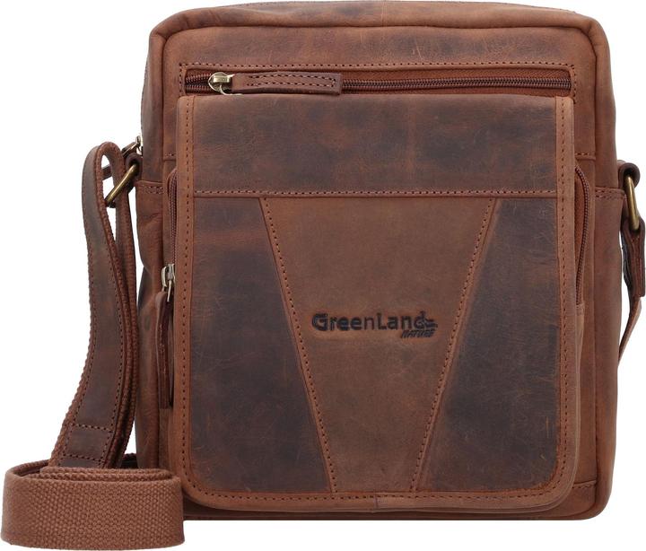 Immagine prodotto Greenland Nature Montenegro borsa a tracolla RFID in pelle 22 cm