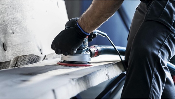 Actual product image Bosch Professional Zubehör Expert M480 Sanding net for random orbital sander, 150 mm, G 100, 5 pieces (100)