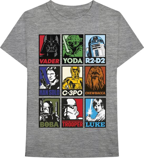 Produktbild Rock Off Star Wars Unisex Tee: Character Squares (M)
