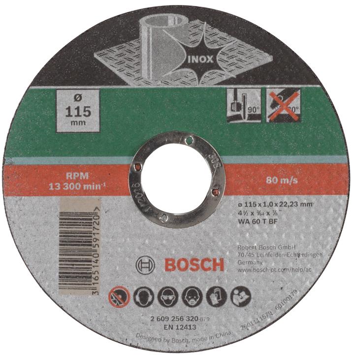 Produktbild Bosch Zubehör Trennscheibe gerade, Inox D= 115 mm Dicke= 1,0 mm