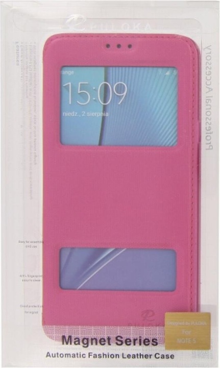 Image du produit Puloka Étui à rabat Samsung Galaxy Note 5 rose (Samsung Galaxy Note 5)