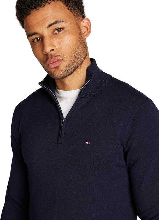 Actual product image Tommy Hilfiger Essential Cotton Zip Mock (XL)