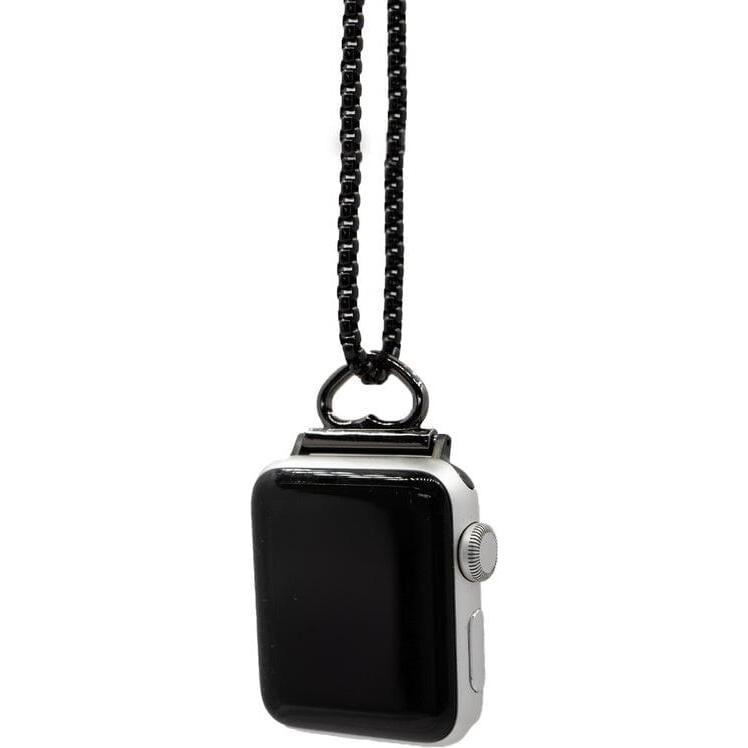 Strap-it Kette mit Herz (Apple Watch), Uhrenarmband, Schwarz