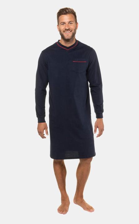 Produktbild JP1880 Nachthemd, Homewear, uni, Langarm, bis Gr 8XL (6XL)