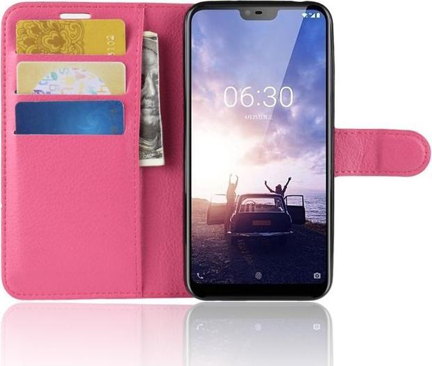 Produktbild MU Classic Litchi Leder Bookcover Series (Nokia 6.1 Plus)