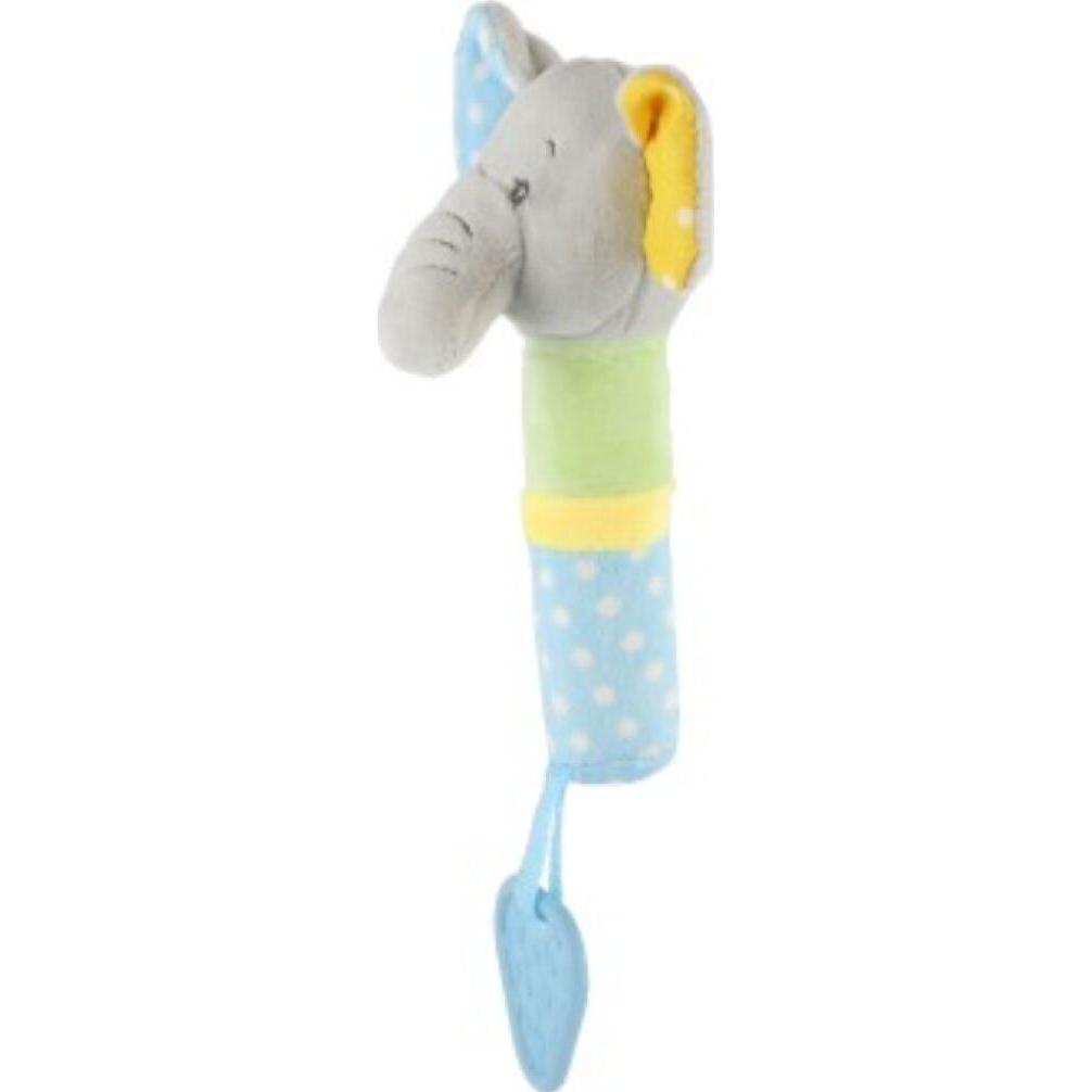 Tullo TEDDIES Quietschender Plüschelefant mit Beissring