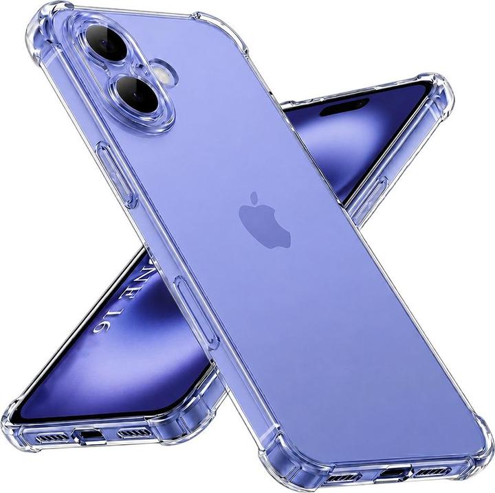 Immagine prodotto Techsuit - Shockproof Clear Silicone - iPhone 16 - Clear (Apple iPhone 16)