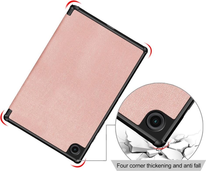 Productafbeelding Cover-Discount Galaxy Tab A7 Lite - Drievoudige Smart Case roségoud (Galaxy Tab A7 Lite)
