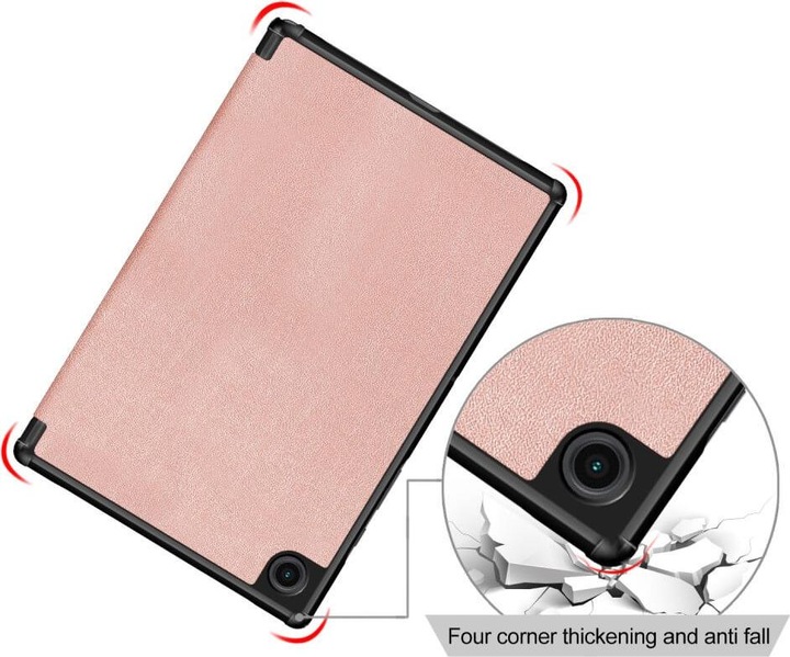 Actual product image Cover-Discount Galaxy Tab A7 Lite - Tri-fold Smart Case rose gold (Galaxy Tab A7 Lite)