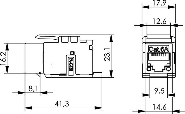 Image du produit Telegärtner Prise RJ, module MJ K Class EA