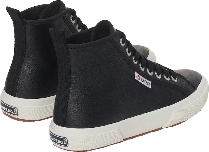 Actual product image Superga Unisex Adult 2750 Tumbled Leather Mid Cut Trainers (37)