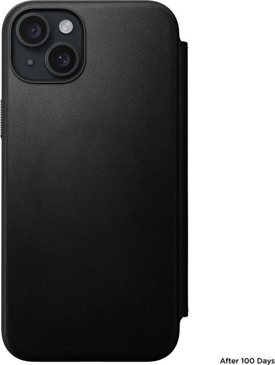 Produktbild Nomad Modernes Leder Folio Case für iPhone 15 Plus 6,7" Schwarz (Apple iPhone 15 Plus)