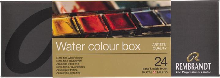 Produktbild Rembrandt Aquarellfarbe Water colour box 24 Näpfchen, Mehrfarbig (Mehrfarbig, 240 ml)