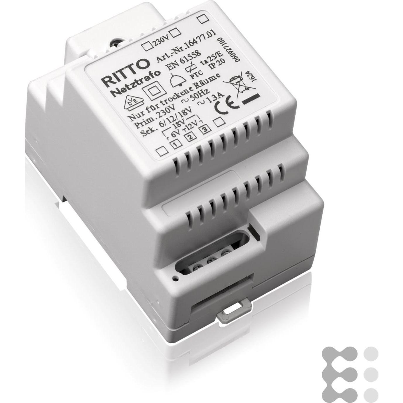 Schneider Electric, Zubehör Gebäudesicherheit, RITTO NETZTRAFO 61218VAC 13A