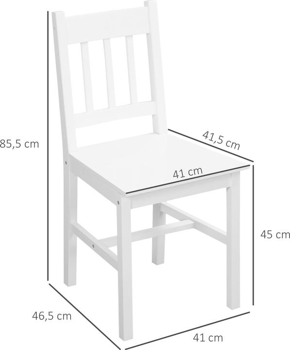 Actual product image Homcom Dining chair with open backrest