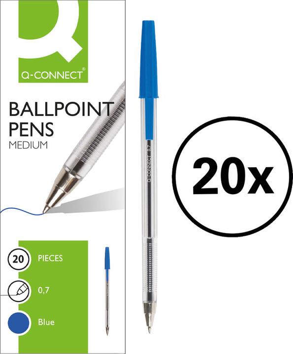 Produktbild Q-Connect Kugelschreiber Proof Pen 0.7 (Blau, 20x)