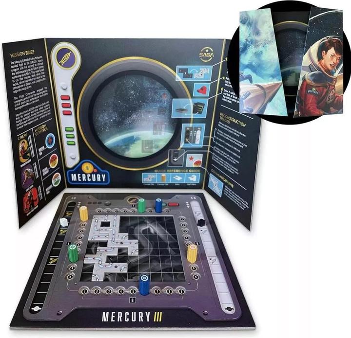 Actual product image Geronimo Games Mission Control Critical Orbit board game
