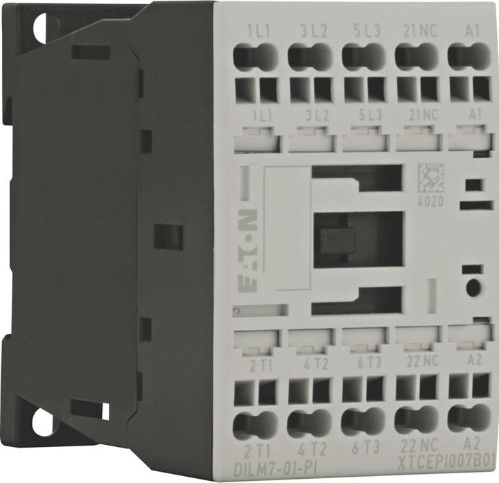 Produktbild Eaton DILM7-01(24VDC)-PI199228Leistungsschütz 3p 380V 400V 3kW 1Ö