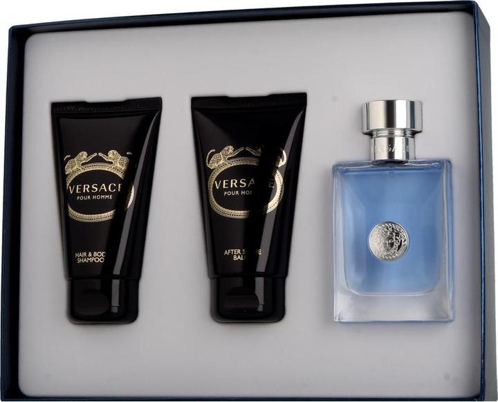 Produktbild Versace Set Pour Homme, Barbati, Eau De Toilette 50ml Balsam after shave 50ml Gel De Dus 50ml