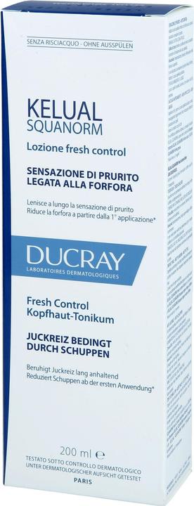 Actual product image Ducray Kelual Squanorm Kopfhaut-Tonikum beruhigt Kopfhaut und reduziert Schuppen, 200 ml Lösung (200 ml)