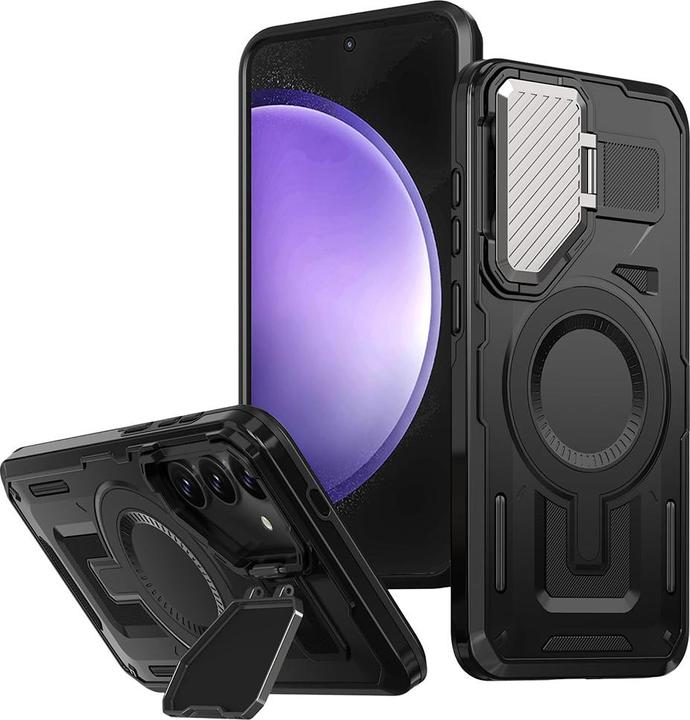 Actual product image Techsuit - CamVault MagSafe - Samsung Galaxy S23 FE - Black (Samsung Galaxy S23 FE)